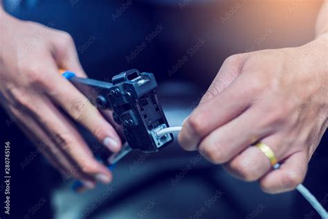 Connection procedure UTP cable, Twisting Cable Tool Twisted Pair Ethernet UTP Cat 5, Crimping ...