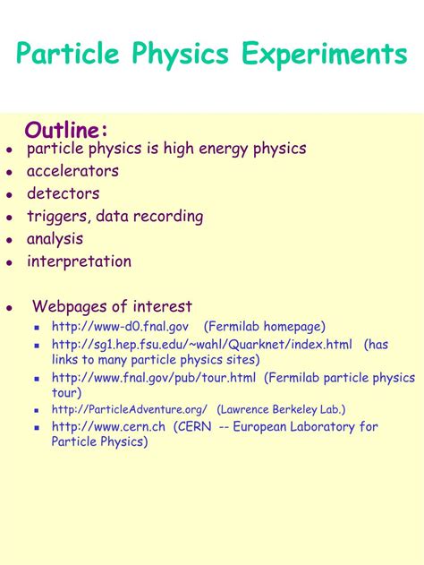 Particle Physics Experiments 的图像结果