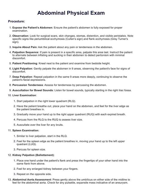Abdominal Examination
