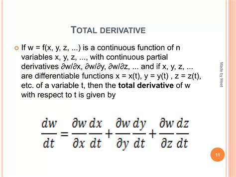 Image result for Total derivative Examples
