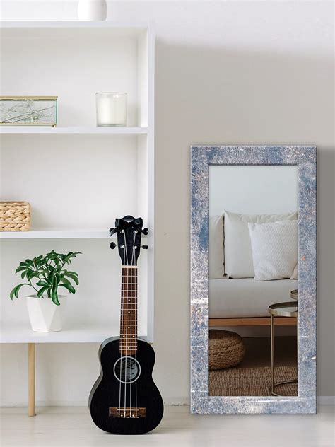Buy 999STORE Printed Dressing Mirror for Room Full Length Mirrors Grey ...