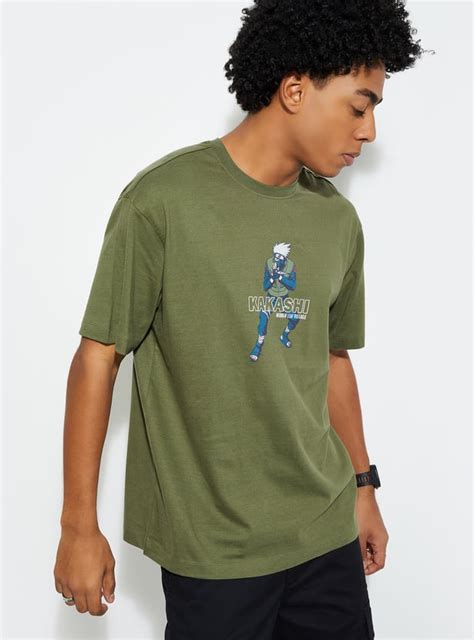 Buy URB_N Men Kakashi Print Oversized T-shirt Online at just Rs. 699.0 ...