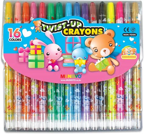 Mungyo Twist Up Crayons (16 Assorted Colours) : Amazon.in: Toys & Games