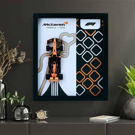 Bburagos Mclaren MCL38 F1 Diecast Car Frame 1:43 – 3D Wall Art – The ...