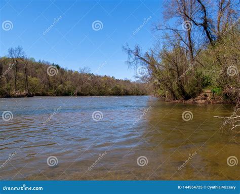 Yadkin River in Elkin, North Carolina Stock Image - Image of north ...