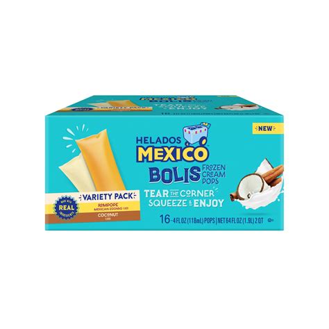 Helados Mexico Bolis Frozen Cream Pops Variety Pack, 16 ct. | BJ's ...