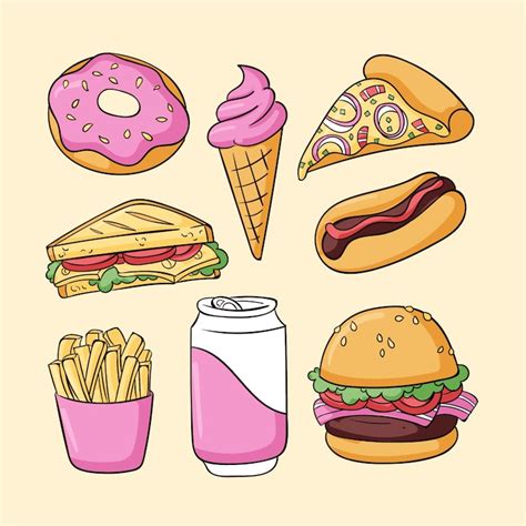 Fast food printable Vectors - Download Free High-Quality Vectors from ...