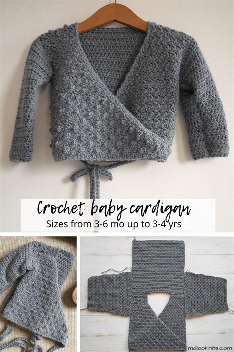 Image result for Cardigans Baby Crochet Tutorial