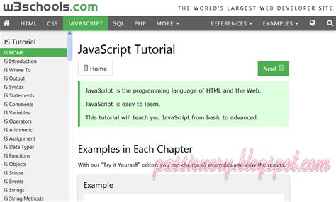 W3Schools JavaScript 的图像结果
