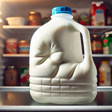 Purpose of the Circular Dent on Milk Jugs