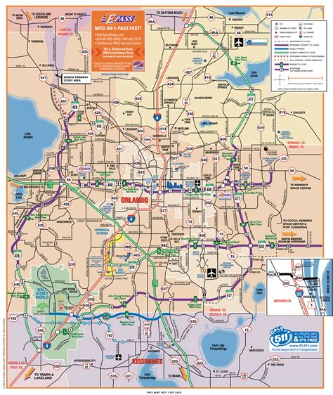 Map Orlando Florida Surrounding Cities