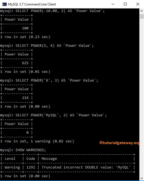 Image result for Power Function SQL