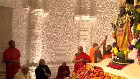 Ayodhya Ram Mandir Pran Pratishthan: First glimpse of lord Ram`s ...