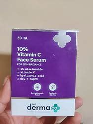 The Derma Co 10% Vitamin C Face Serum with Vitamin C, 5% Niacinamide ...