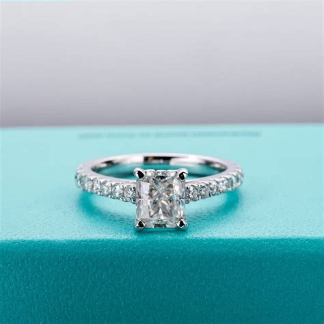 Sprico Jewel Excellent 2.5 Ct Radiant Cut Diamond Wedding Ring - 14K ...
