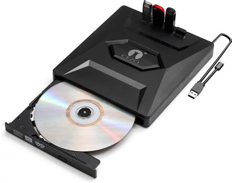 CEZO External USB 3.0 Portable Slim CD/DVD-ROM +-R-R-RW Burner Writer ...