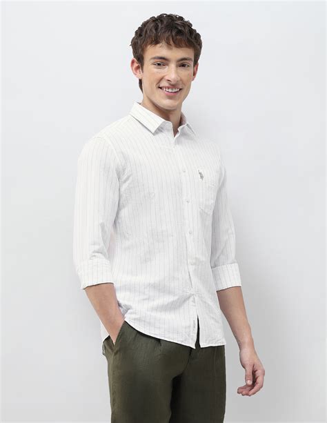 Vertical Striped Regular Fit Shirt
