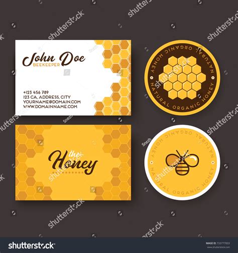 Honey Bee Business Card Template 的图像结果
