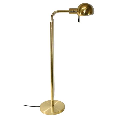 Mid-Century Modern Adjustable Floor Lamp Black Enamelled Brass Design ...