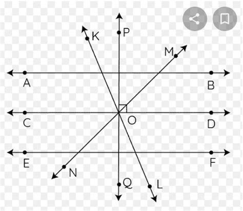 Examples for intersecting lines any five - Brainly.in