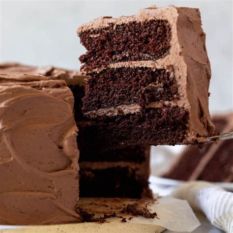 Triple Layer Chocolate Cake With Chocolate Frosting
