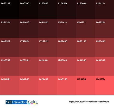 Pantone P 48 8 U | #DA4B4F - Detailed Color Information and Usage