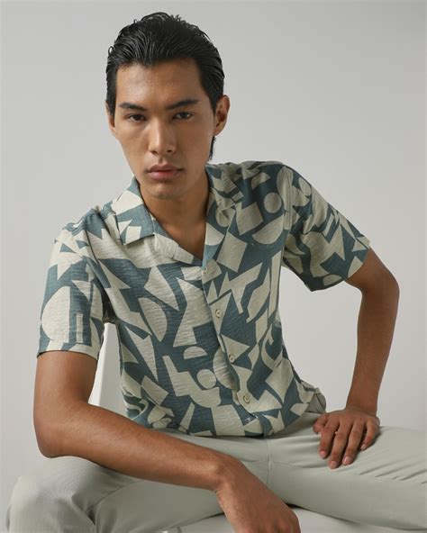 Cuban Collar Shirts for Men | Half & Full Sleeve Cuban Shirts