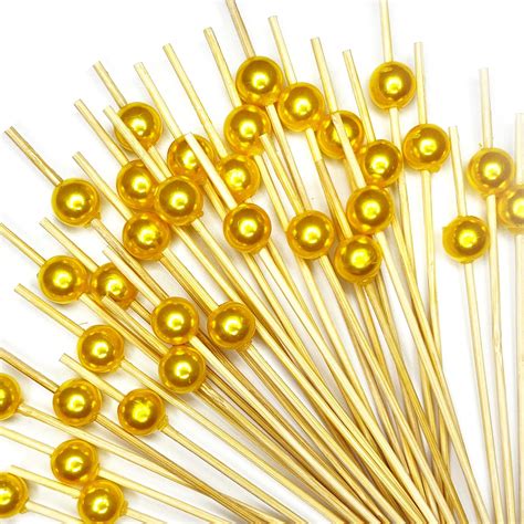 Amazon.com | 100pcs Bamboo Cocktail Picks, Toothpicks for Appetizer ...