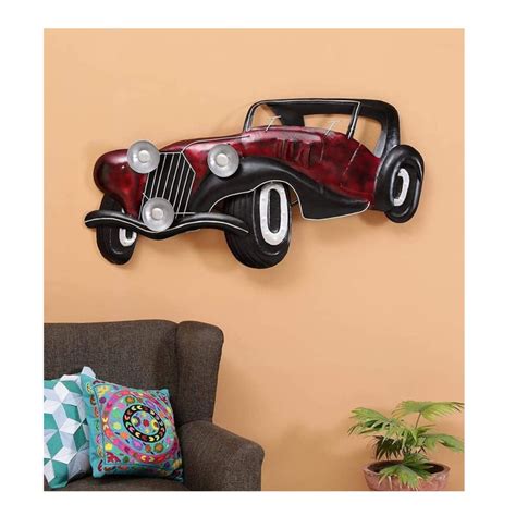 Metal Wall Art Red Car 3D | Metal Car Wall Decor | Buy At Wholesale ...
