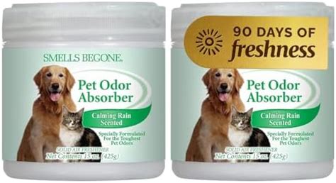 Smells Begone Air Freshener Pet Odor Absorber Gel - Made with Natural ...