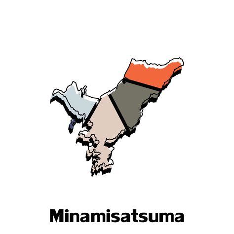 Minamisatsuma map. Blank vector map of the Country. Borders of Japan for your infographic ...