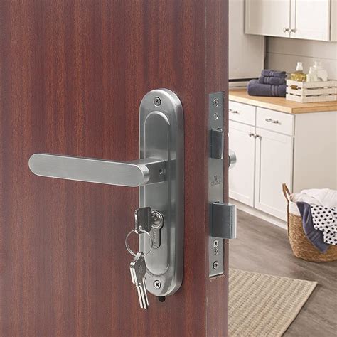 Homexpert Heavy Duty Round Plate Mortise Door Lock for Bedroom, Living ...