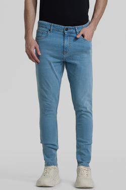 Buy Men's Vanguard Light Blue Distressed Bootcut Jeans Online | Snitch ...
