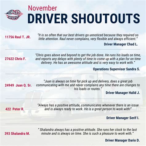 Sweet Express LLC on LinkedIn: #shoutout #trucking #appreciation