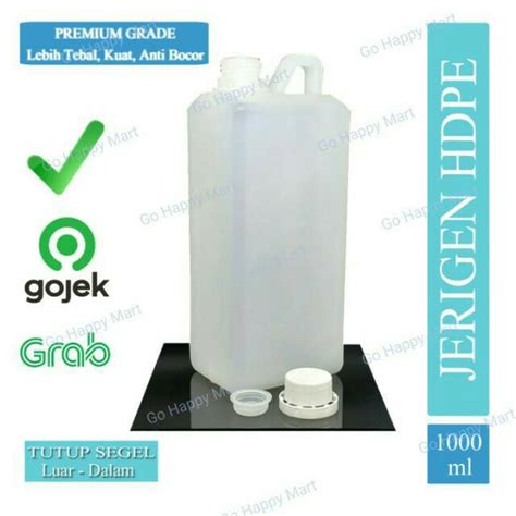 Jerigen 1 liter HDPE Tutup Segel | Shopee Indonesia