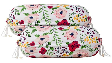 Kuber Industries Flower Printed Cotton Bolster Cover|Ideal 16x32 Inch ...