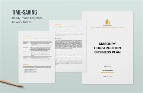 Construction Business Plan Template 的图像结果