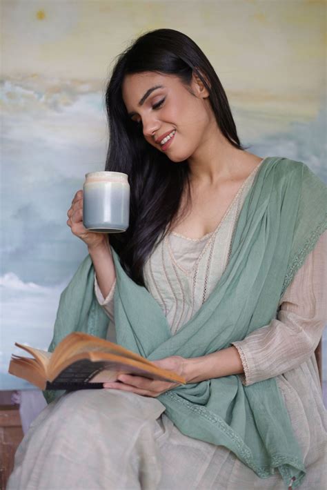 ANVI ALMOND HANDPRINTED CHANDERI ANARKALI