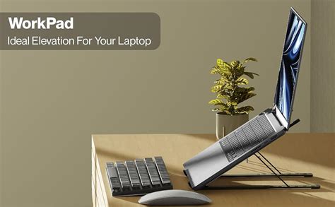 Ambrane Laptop stand with Metal Body, Portable & foldable Design ...