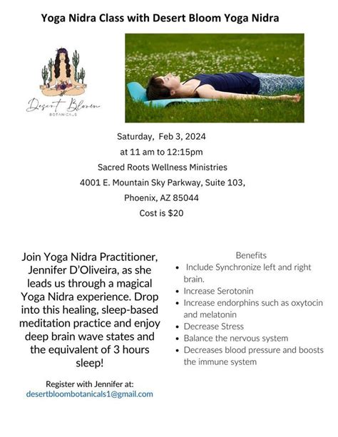 Yoga Nidra with Desert Bloom Yoga Nidra , 4001 E Mountain Sky Pkwy Ste ...