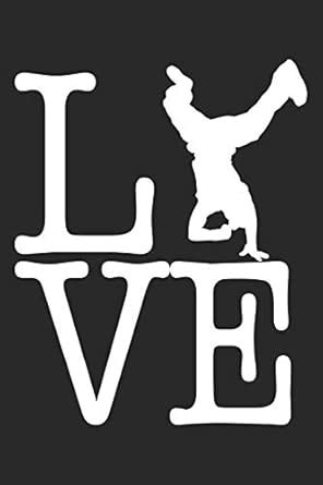Lve: Breakdance Notebook Blank Dot Grid breakdancing dance Journal ...