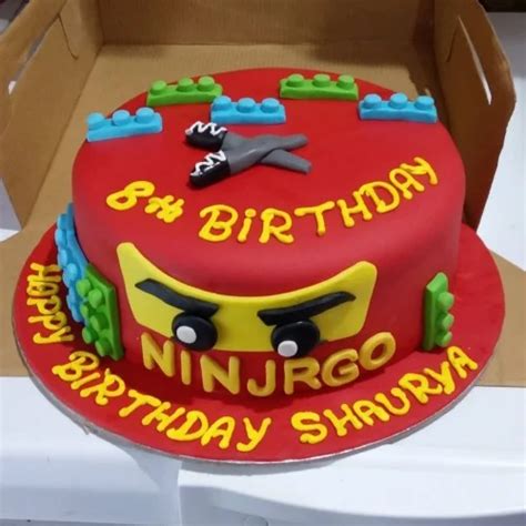 LEGO Ninjago Theme Fondant Cake Delivery in Delhi NCR - ₹2,999.00 ...