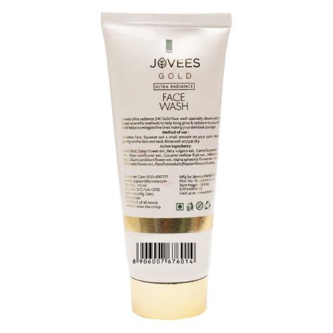 JOVEES HERBAL Ultra Radiance Gold Face Wash | Gives Nourished ...