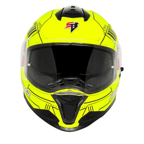 Steelbird Sbh 57 Fighter F6 Black Neon Full Face Helmet – Sparkly Helmets