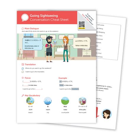 [Cheat Sheet] Going Sightseeing in Chinese