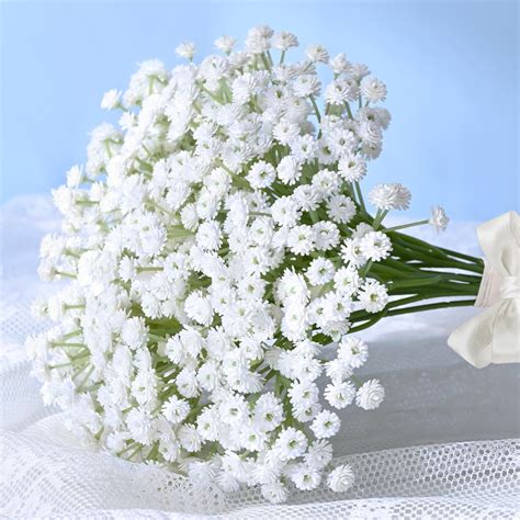 Amazon.com: Elyum 40 Pcs Babys Breath Artificial Flowers, 12.5 Inch ...