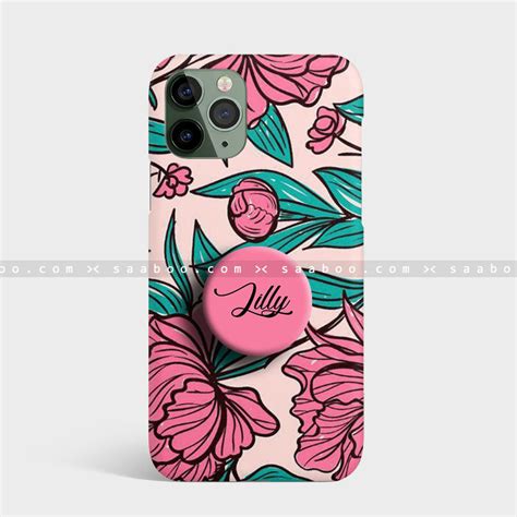 Pink floral Gripper Case – S A A B O O