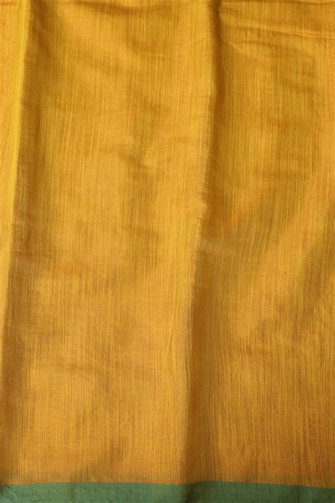 Yellow Tissue Cotton Suit With Banarasi Silk Dupatta