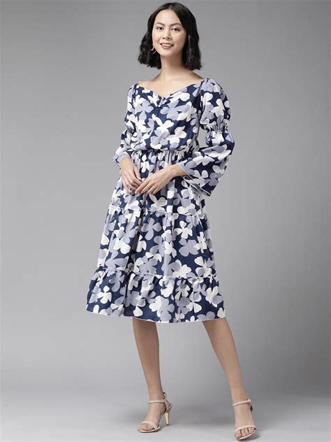 Buy BAESD Floral Print A Line Dress - Dresses for Women 23245356 | Myntra