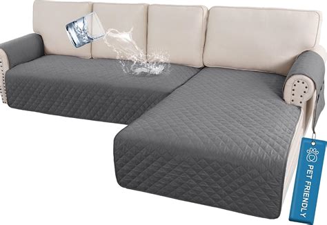 Amazon.com: H.VERSAILTEX 100% Waterproof Sectional Couch Covers L Shape ...